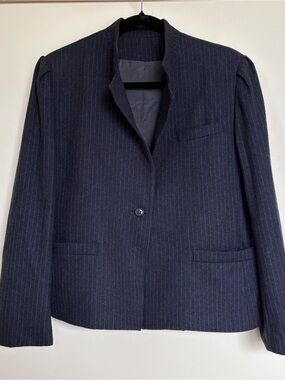 Vintage Daniel for Spellbound Navy Wool Pinstripe Blazer Made in USA